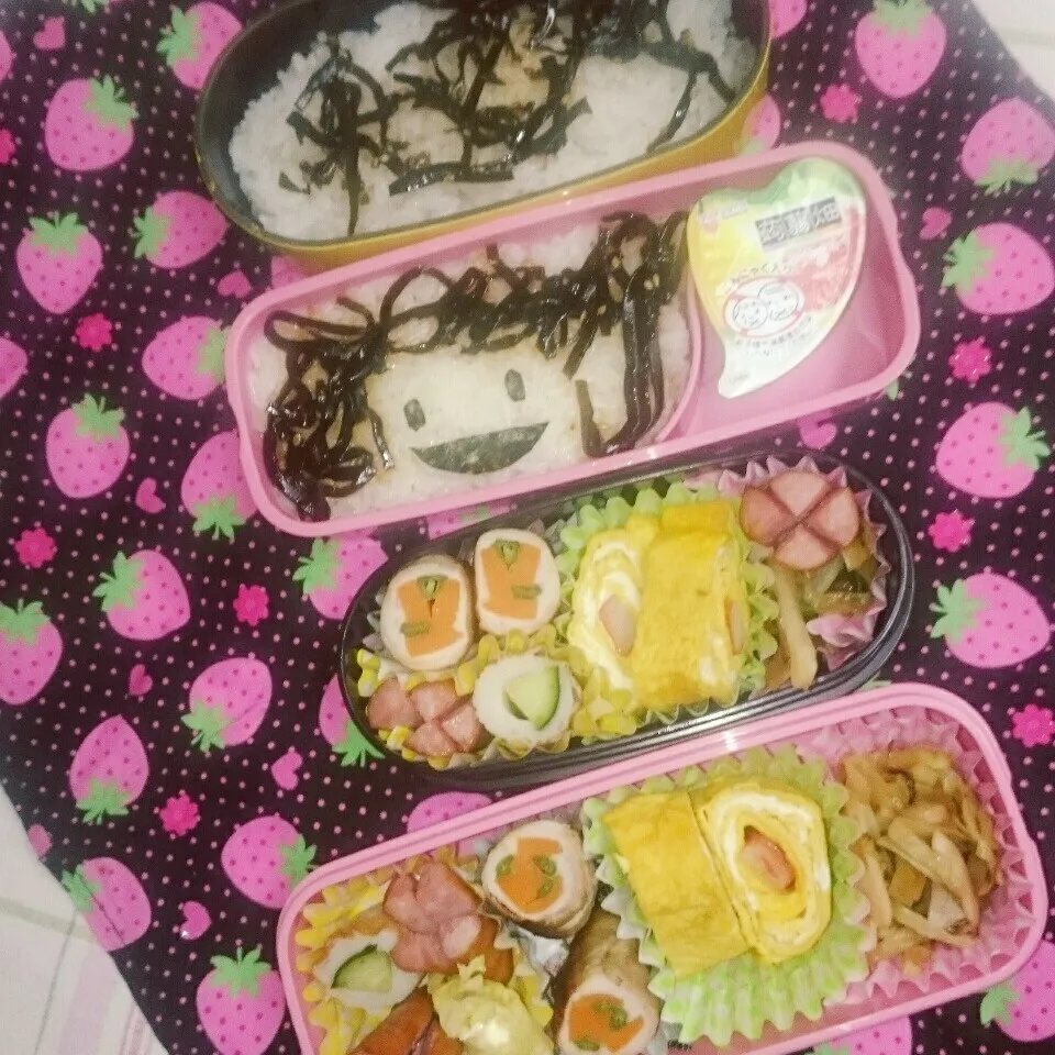 Snapdishの料理写真:🍙中学一年生🌸と中学三年生のお弁当|yukinkoさん