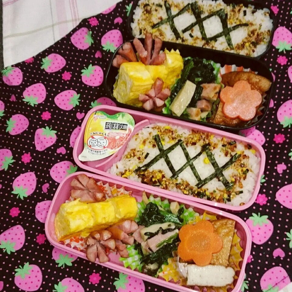 初🍙中学一年生🌸中学三年生のお弁当|yukinkoさん