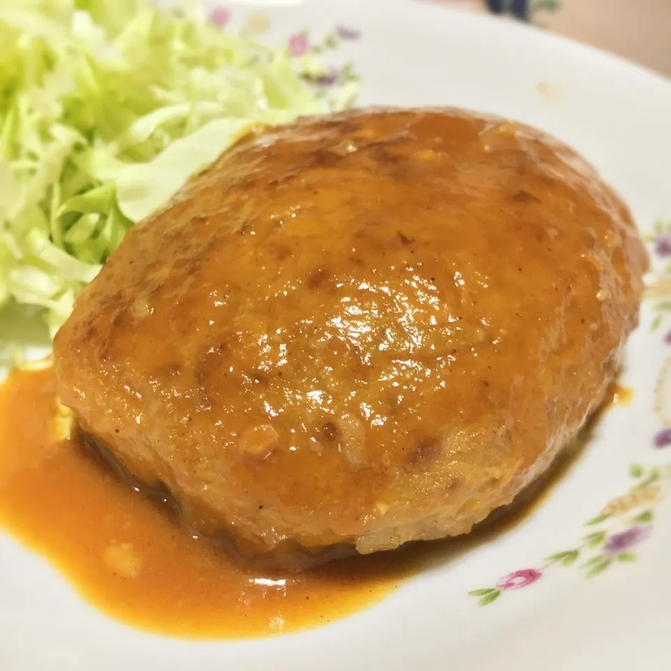 えのき入り🍄我が家の煮込みハンバーグ|あるぱかさん