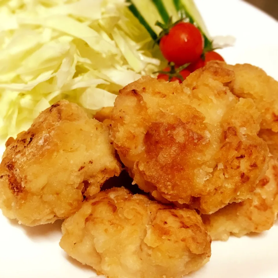 鶏胸肉＋揚げ焼きで！我が家の唐揚げ|あるぱかさん