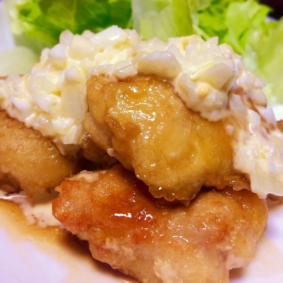 鶏胸肉で♪チキン南蛮|あるぱかさん