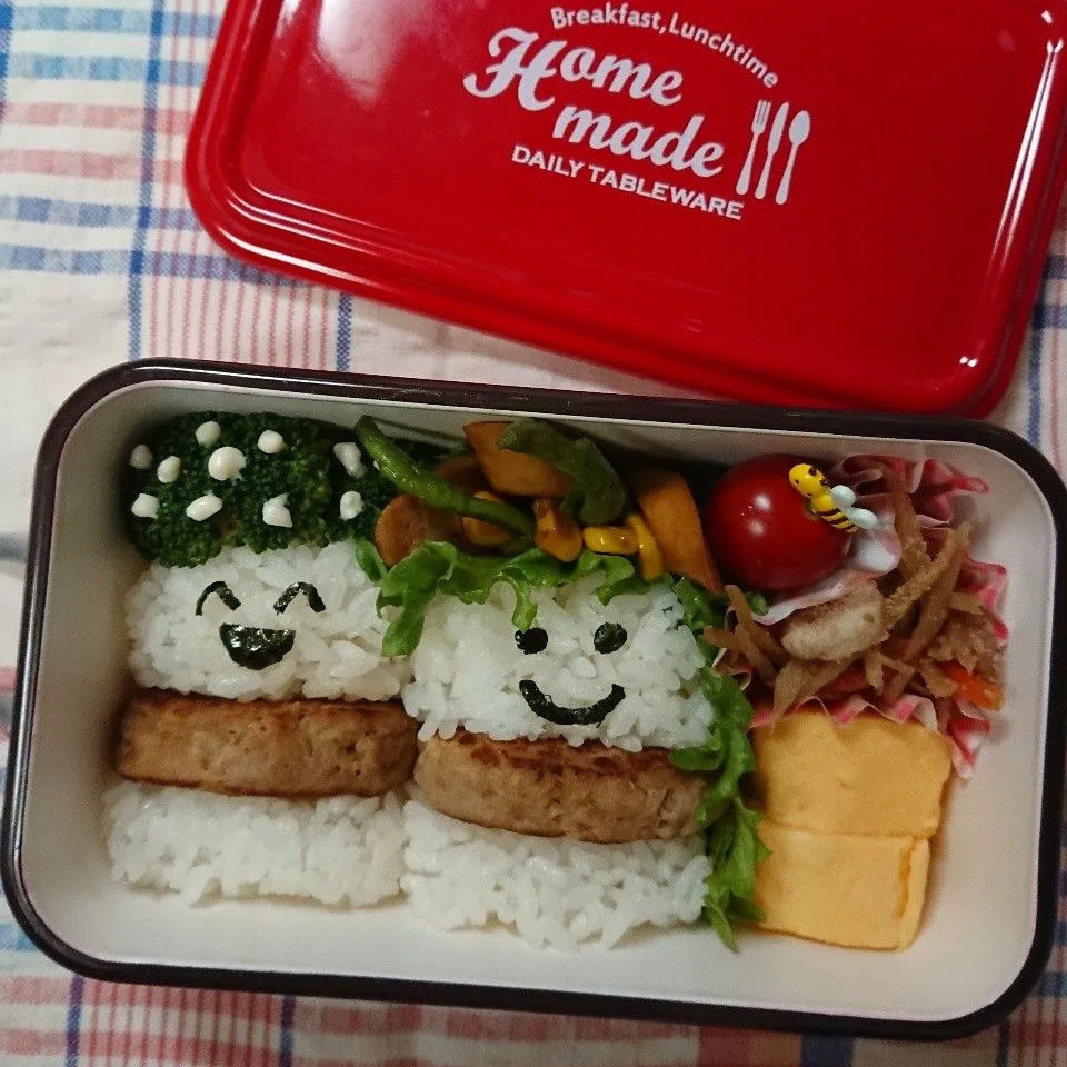 #娘弁当 #ライスバーガー #デコ弁|まりさん