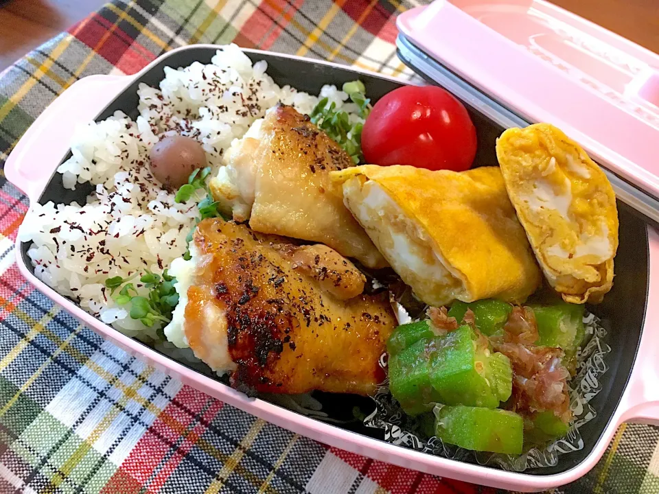 Snapdishの料理写真:手羽先のポテト詰め弁当|マム🌹Japanese momさん