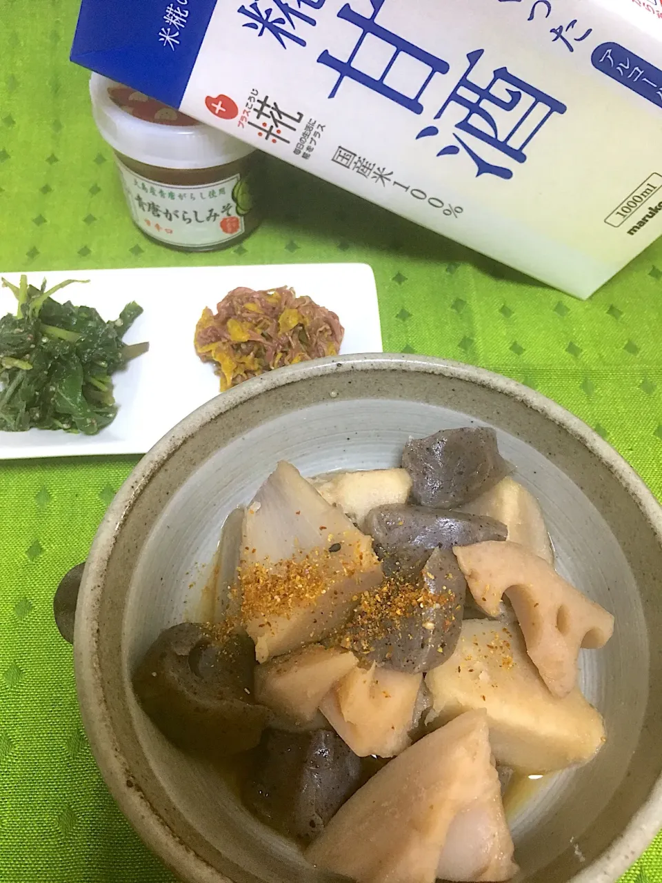 蓮根と里芋の甘酒煮|Miyukiさん