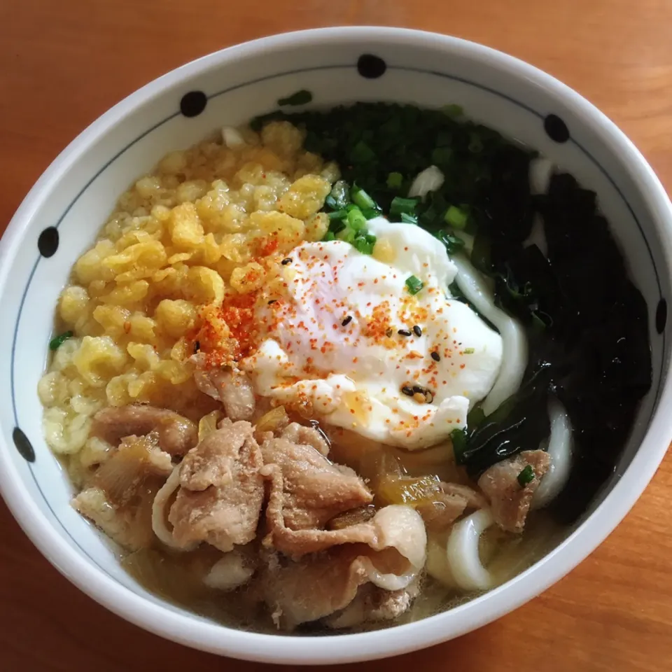 Snapdishの料理写真:18/11/27 ランチは肉うどん♪|ikukoさん