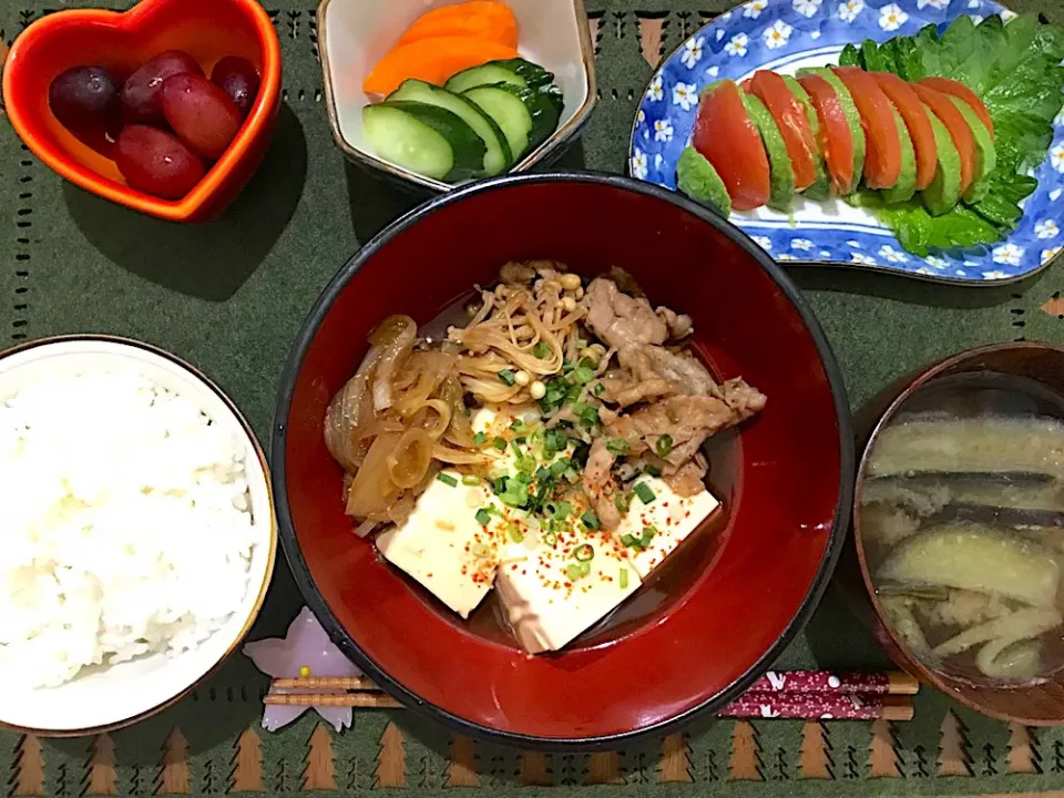 肉豆腐定食|ゆうかさんさん