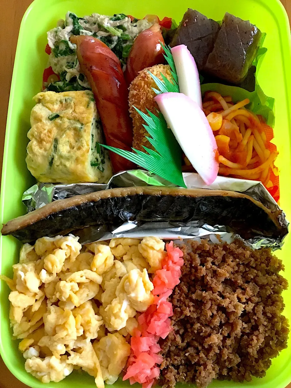 Snapdishの料理写真:彼の夜勤弁当🍱|akichanさん