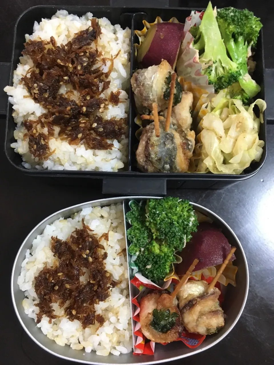 Snapdishの料理写真:27 Nov 2018, 娘とパパのお弁当。|kikkiさん