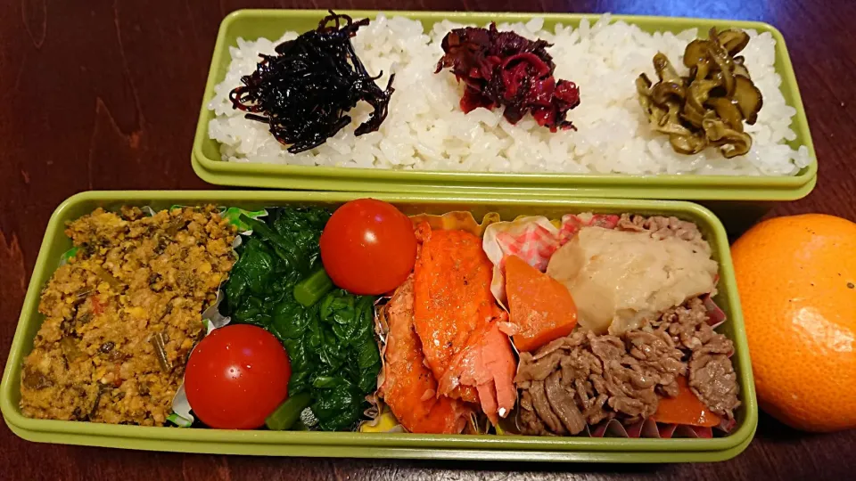 Snapdishの料理写真:鮭弁当
 #今日のお弁当|りょーさん