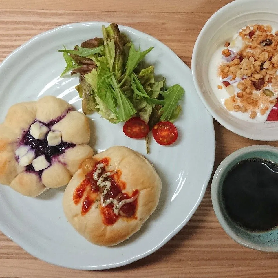 #朝食 #朝食プレート #手作りパン|まりさん