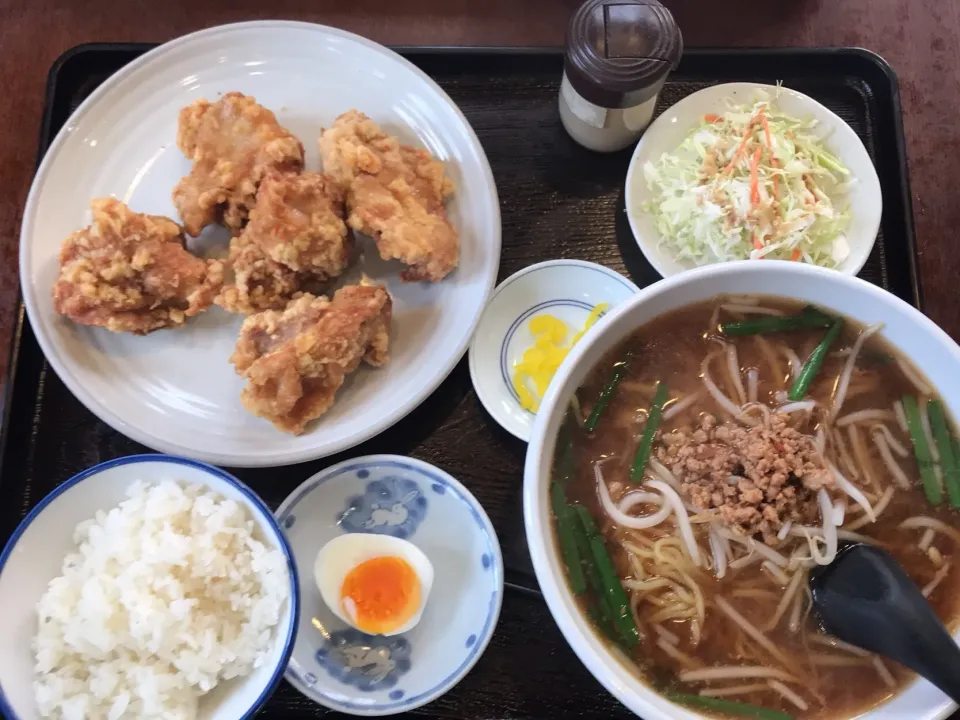 唐揚げと台湾味噌ラーメン
#可児#ランチ|shuheiさん