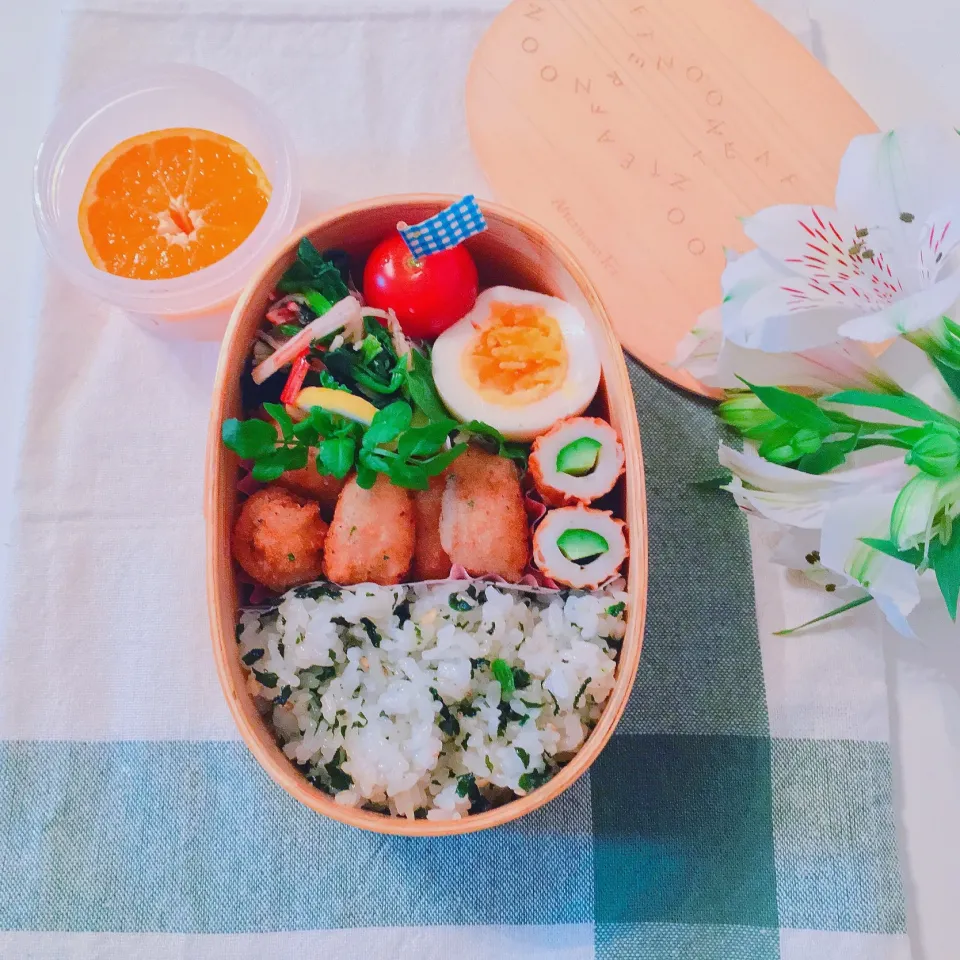 Snapdishの料理写真:帆立の香草パン粉焼きでお弁当|Mikaさん