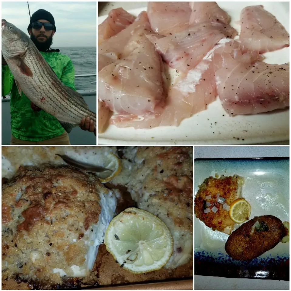 Caught the Fish Fillet the fish. Made Baked Breaded
Parmesan Striped Bass.|Frank Ortizさん