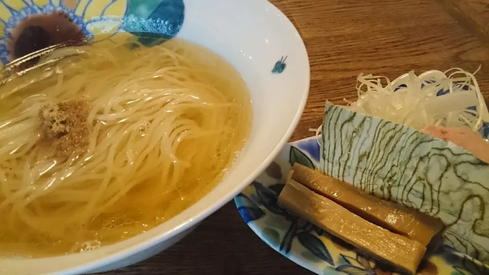 Snapdishの料理写真:【2018年9月オープン】Ramen&Bar ABRI Ebisu の のどぐろ煮干しだしらーめん ＠恵比寿18174|大脇さん