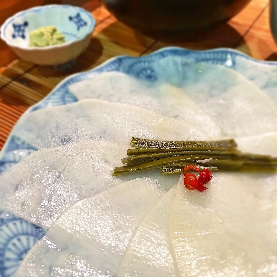 Snapdishの料理写真:聖護院大根で千枚漬け風|Lizさん