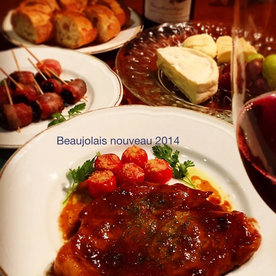 Snapdishの料理写真:ボジョレーナイト2014♡|Lizさん