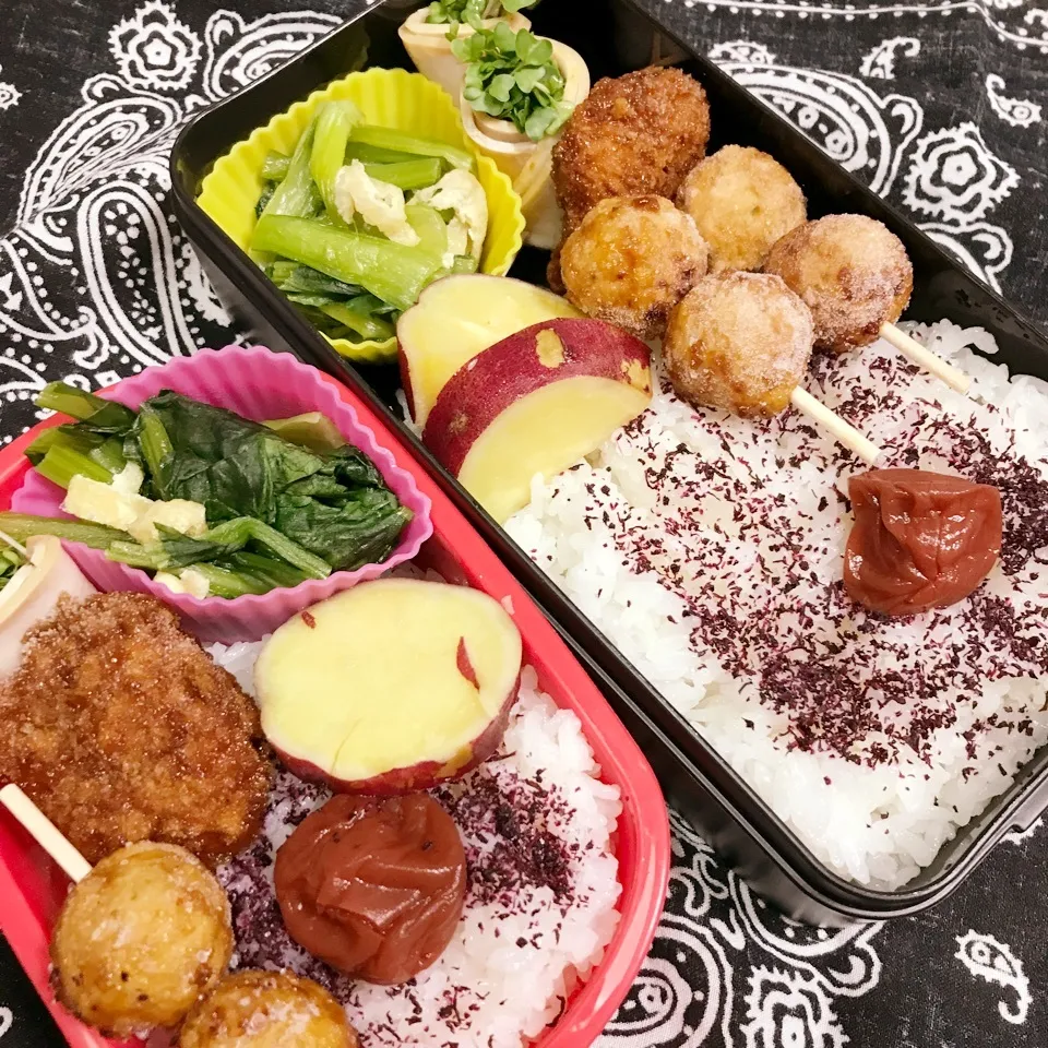 Snapdishの料理写真:高3高1今日のお弁当|ユッコさん