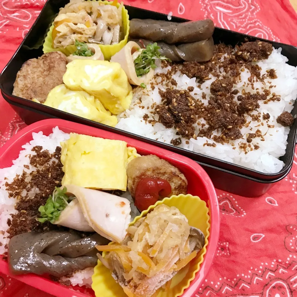 Snapdishの料理写真:高3高1今日のお弁当|ユッコさん