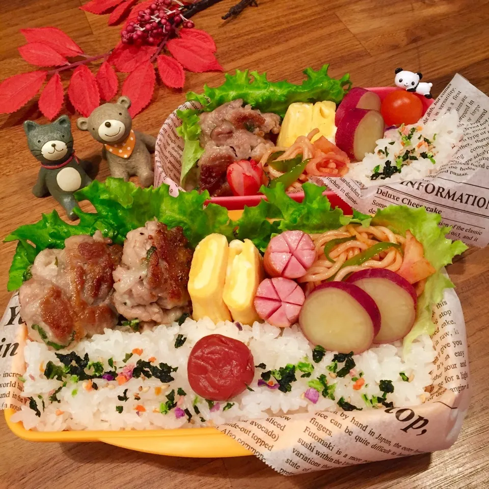 Snapdishの料理写真:豚コマミニバーグ弁当|rinrinさん