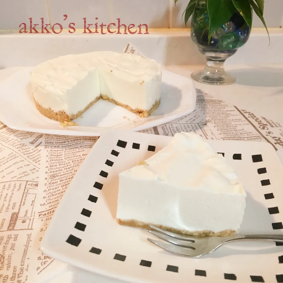 久々のレアチーズケーキ❤️|akkoさん