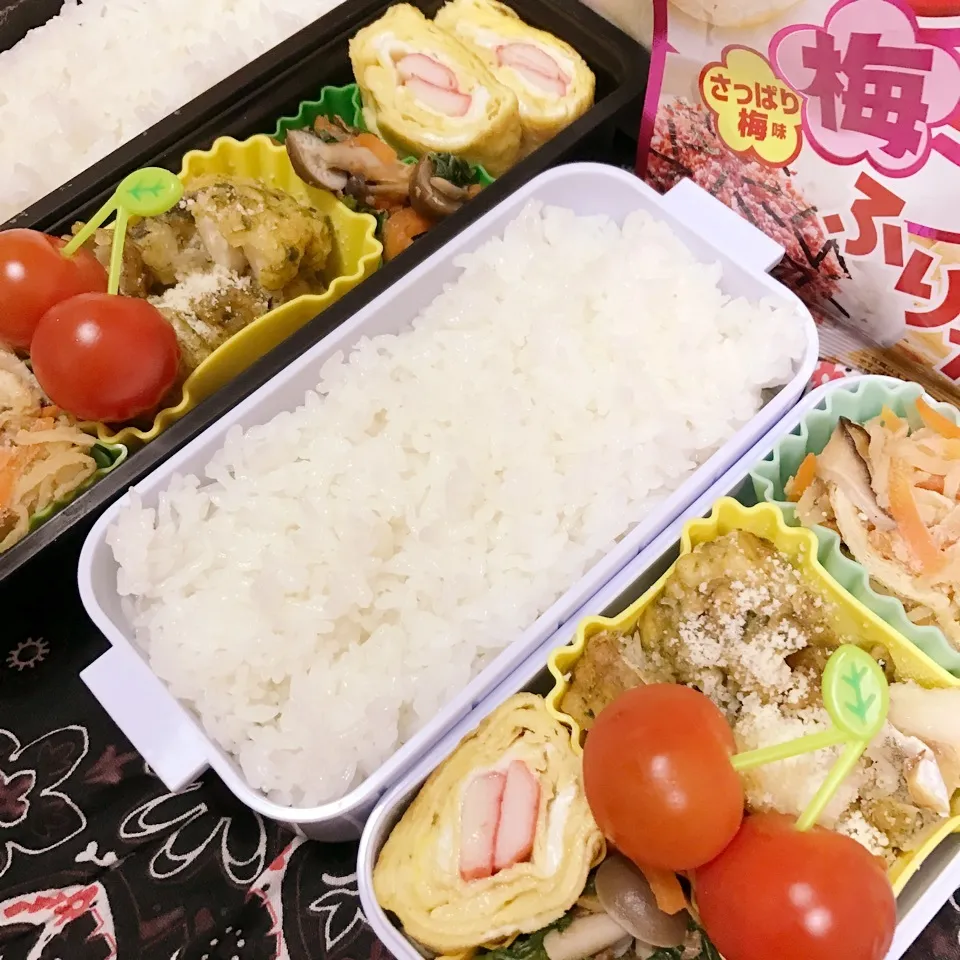 Snapdishの料理写真:高2.中3今日のお弁当|ユッコさん