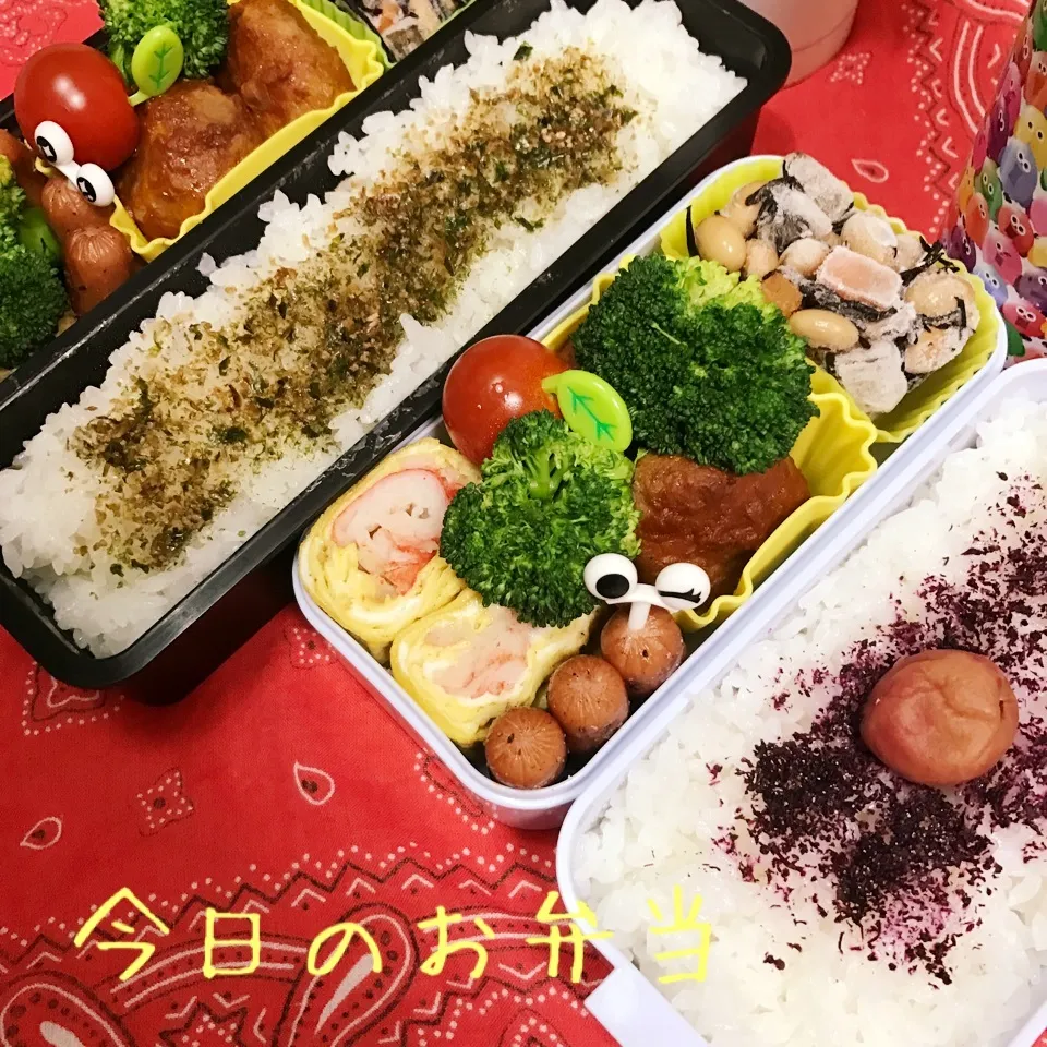 Snapdishの料理写真:高2.中3今日のお弁当|ユッコさん