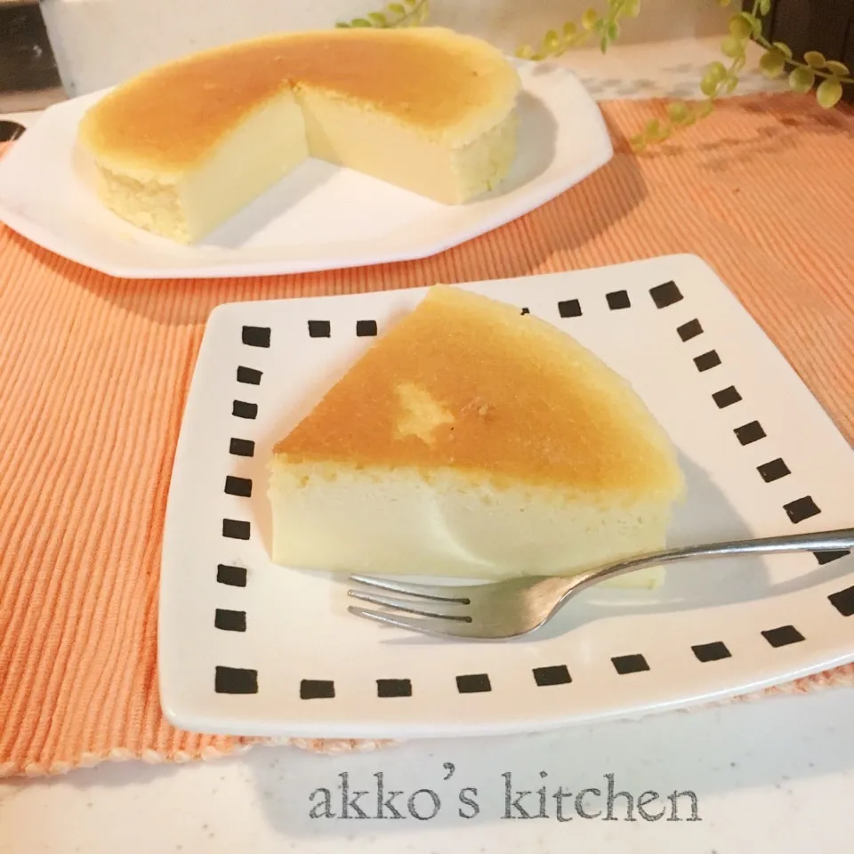 スフレチーズケーキ❤️しっとり✨|akkoさん