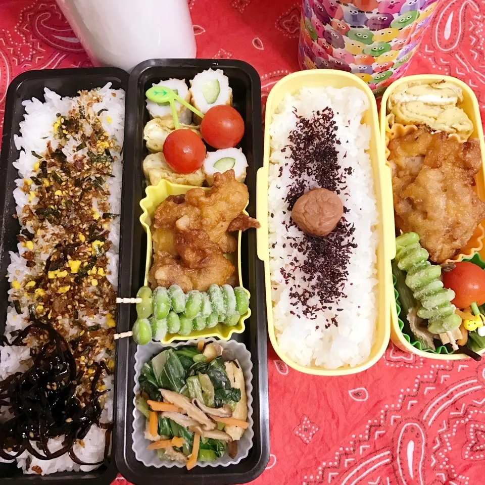 Snapdishの料理写真:高2.中3今日のお弁当|ユッコさん