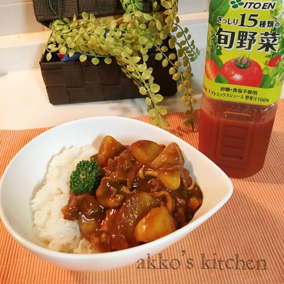 ✨野菜ジュースで煮込んだカレー✨|akkoさん