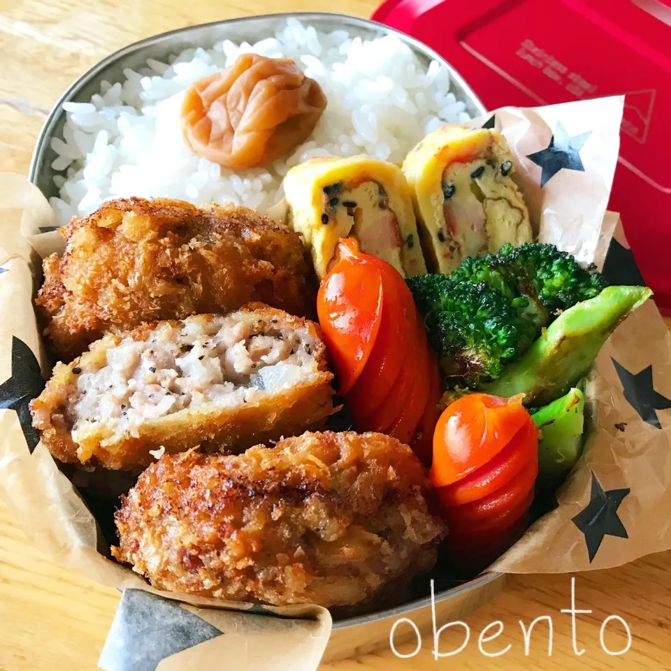 メンチカツのお弁当^_^|Daikiさん