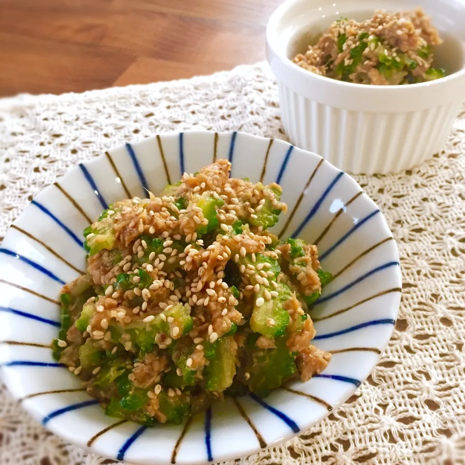 白飯必須!!! からちゃんの中華風ツナ味噌ゴーヤ|rinrinさん