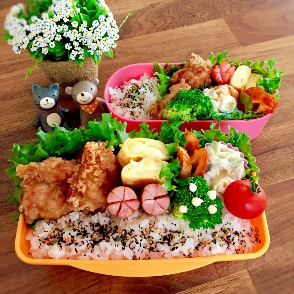 ひぃちゃんの唐揚げ風揚げ焼き弁当|rinrinさん