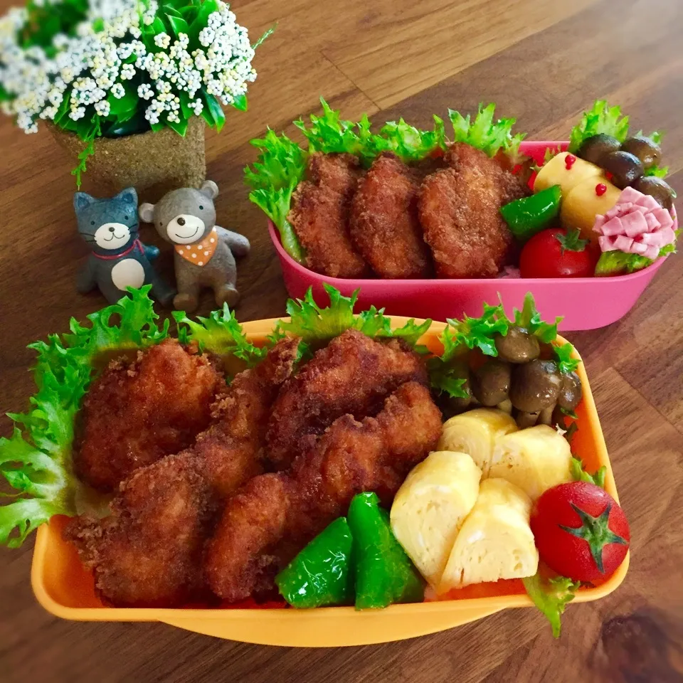 Snapdishの料理写真:和風かおチキ弁当|rinrinさん