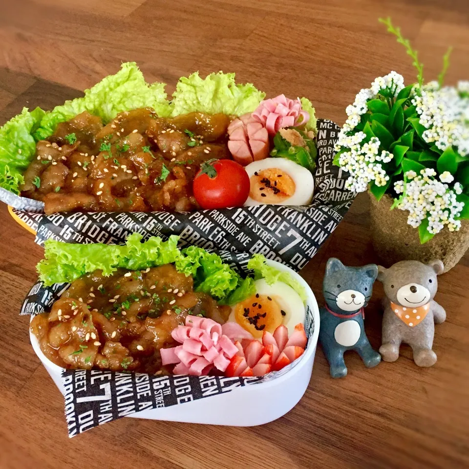 週末乗り切り！豚の甘辛丼弁当|rinrinさん