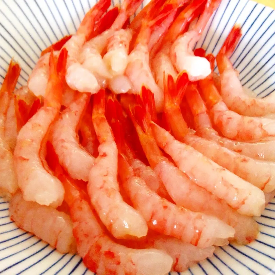 Snapdishの料理写真:甘エビ刺身🦐|Daikiさん