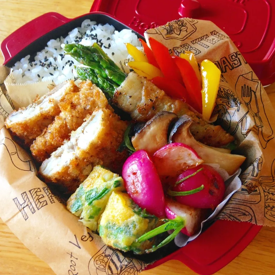 Snapdishの料理写真:ホッケフライのお弁当^_^|Daikiさん