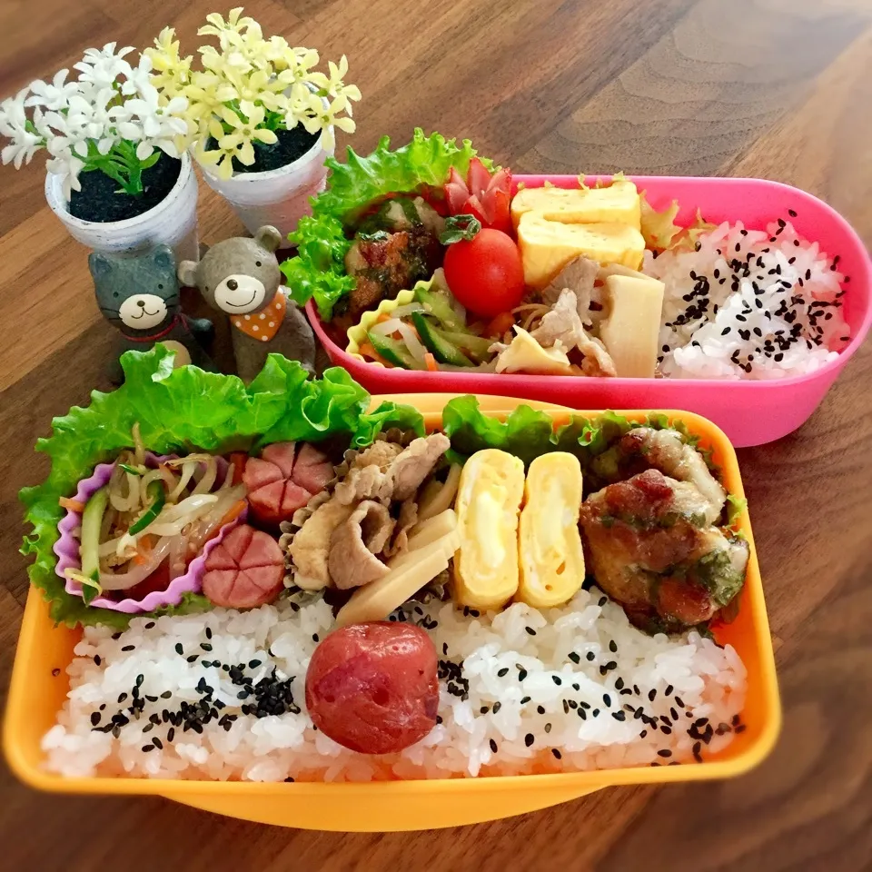 Snapdishの料理写真:豚コマバーグ弁当|rinrinさん