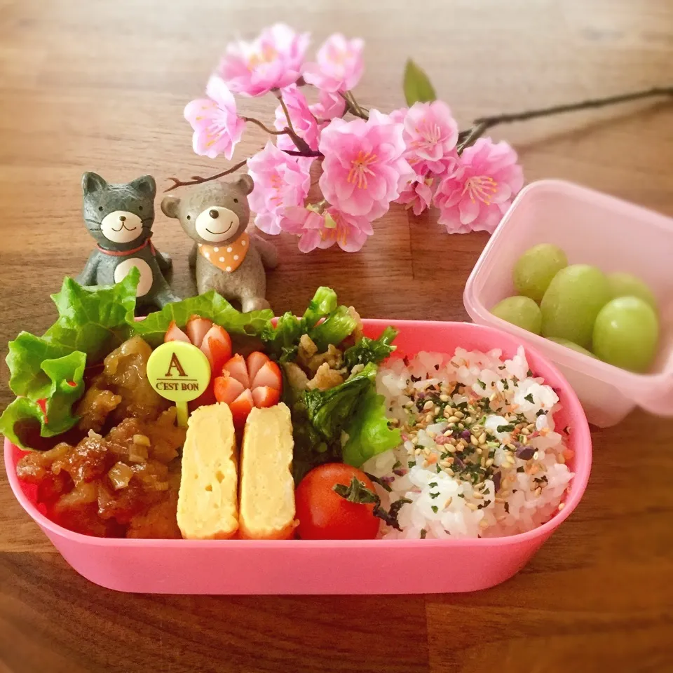 Snapdishの料理写真:新学期☆娘のお弁当|rinrinさん