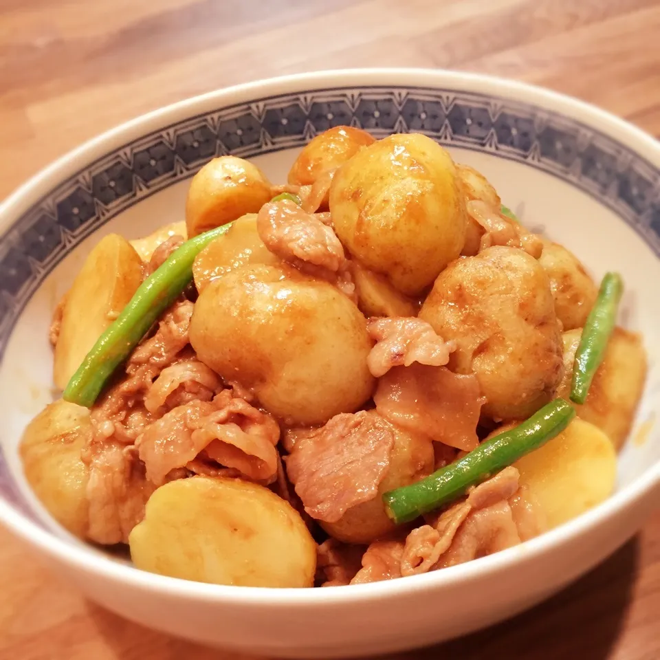 新じゃがと豚肉の味噌炒め♡|rinrinさん