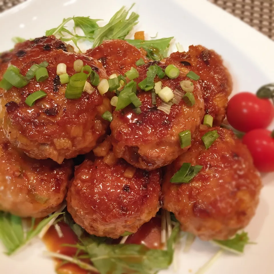 チーズin長いも豚バーグ生姜焼き風で♪旨すぎる〜☆|rinrinさん