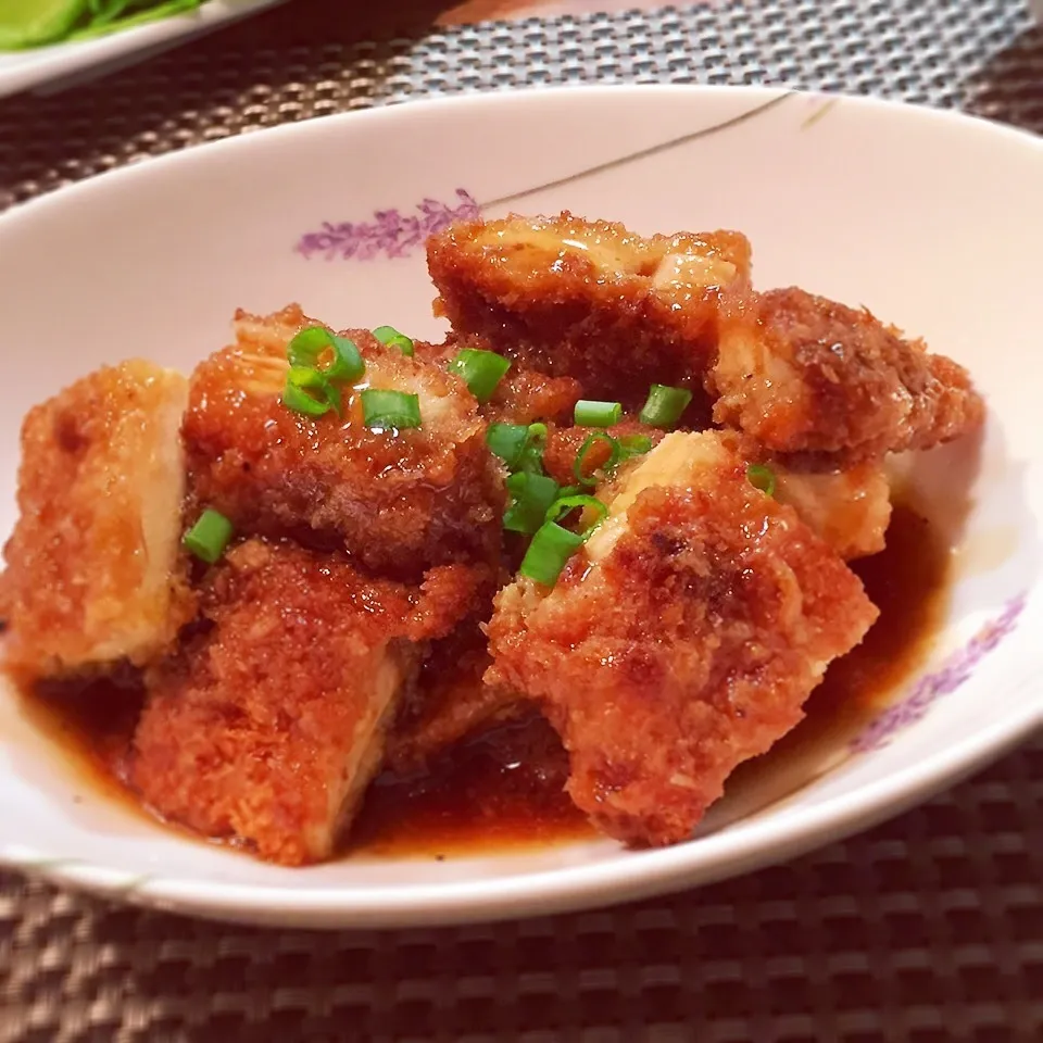 チキンカツ煮のトロミ餡がけ|rinrinさん