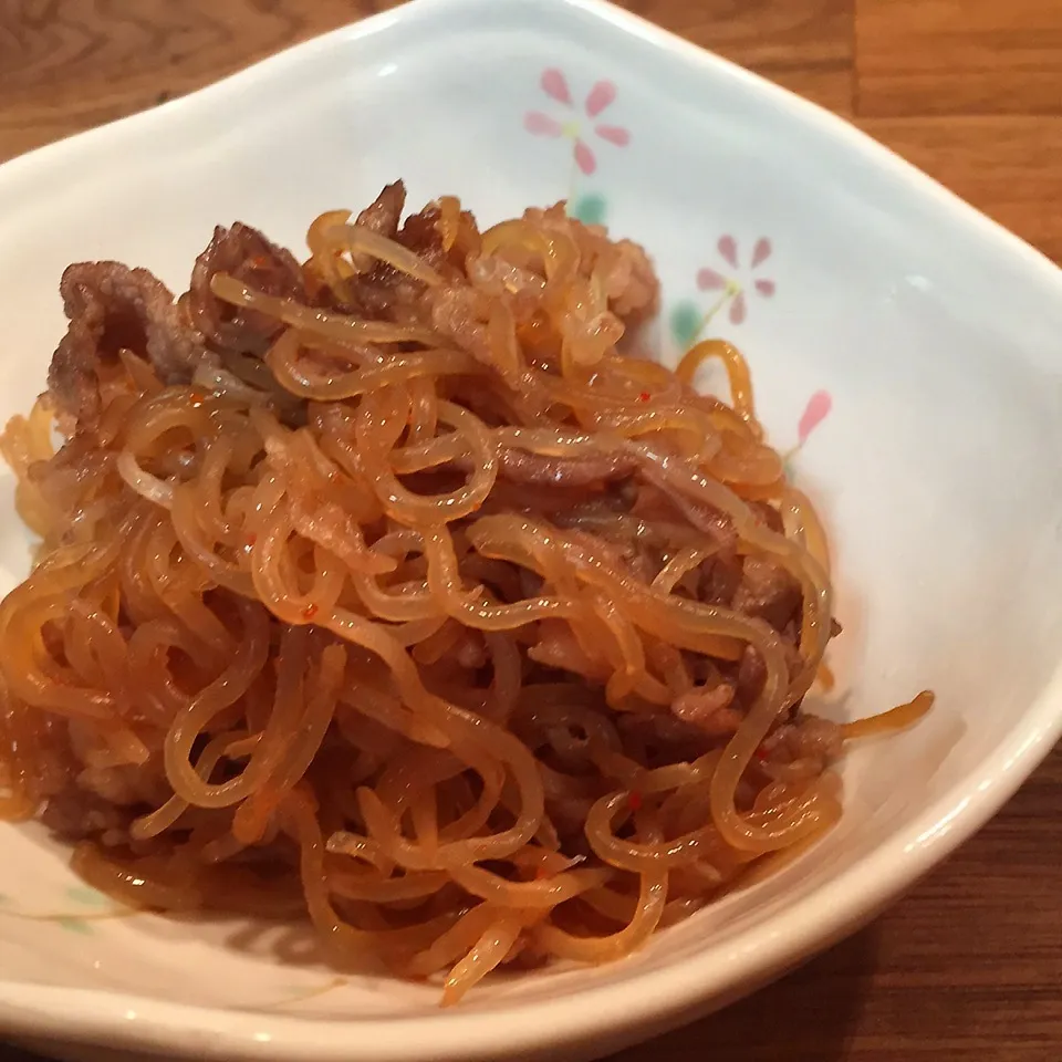 明日のお弁当用♪牛肉と白滝時々一味|rinrinさん