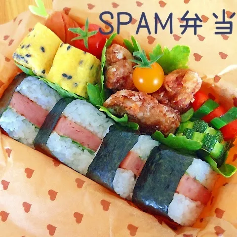 Snapdishの料理写真:SPAMのお弁当^ ^|Daikiさん