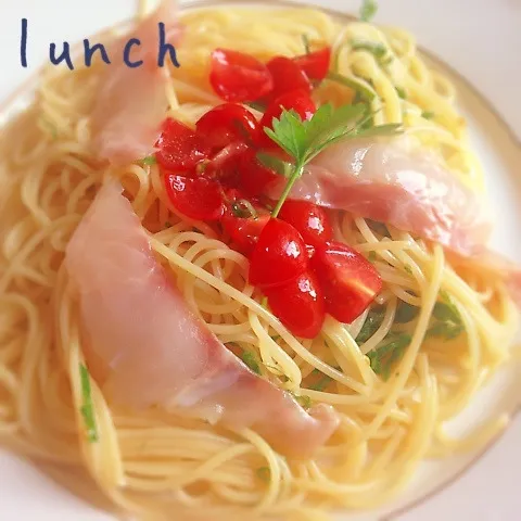 白身魚の冷静パスタのランチ♡|Daikiさん