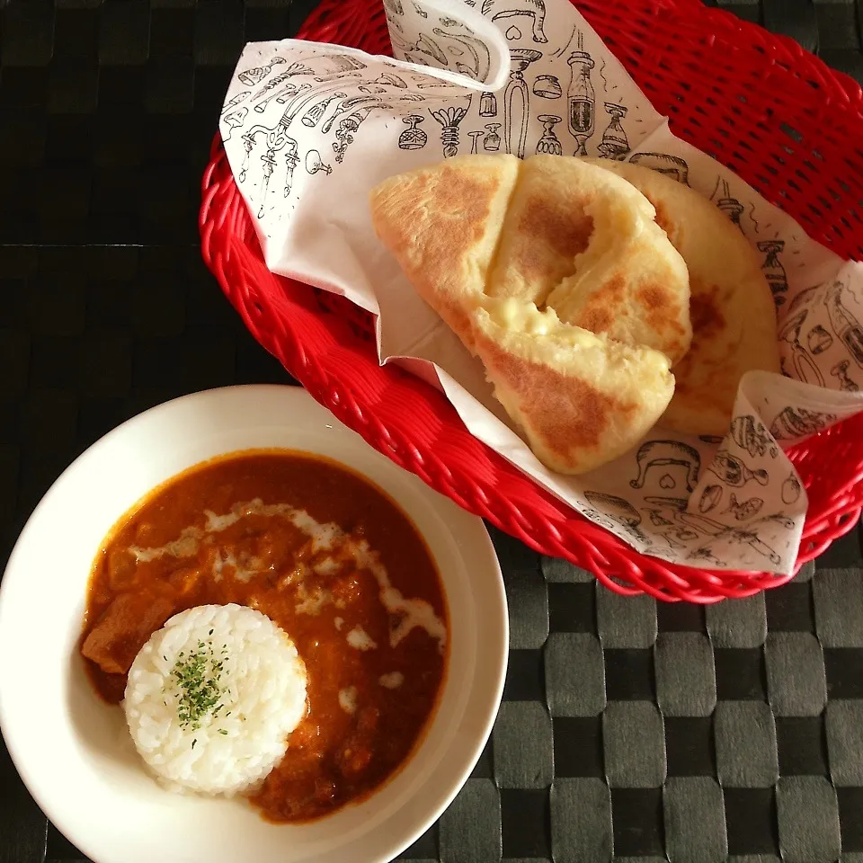 バターチキンカレー＆チーズナン|☆KUMIKO☆さん