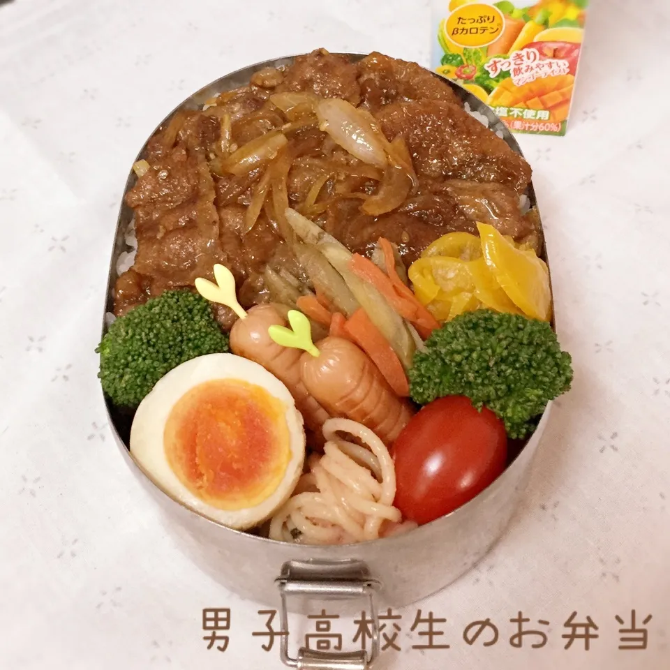 Snapdishの料理写真:高1男子のお弁当 焼き肉|チャコさん