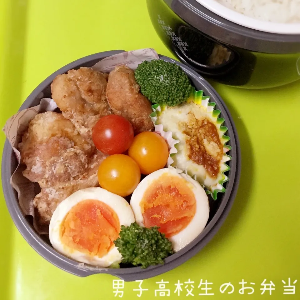 高1男子のお弁当 唐揚げ|チャコさん