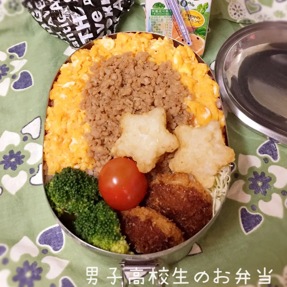 高1男子のお弁当 鶏そぼろ|チャコさん