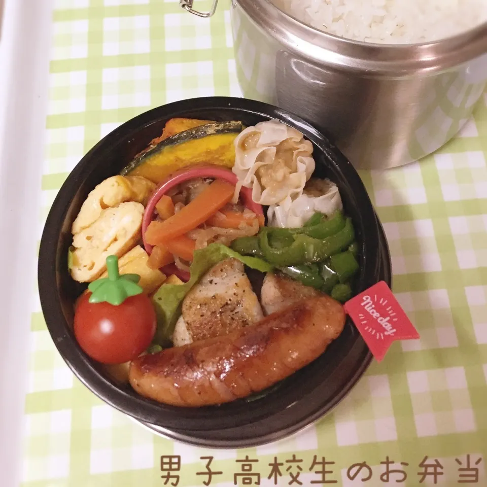 高1男子のお弁当 グリルチキン|チャコさん