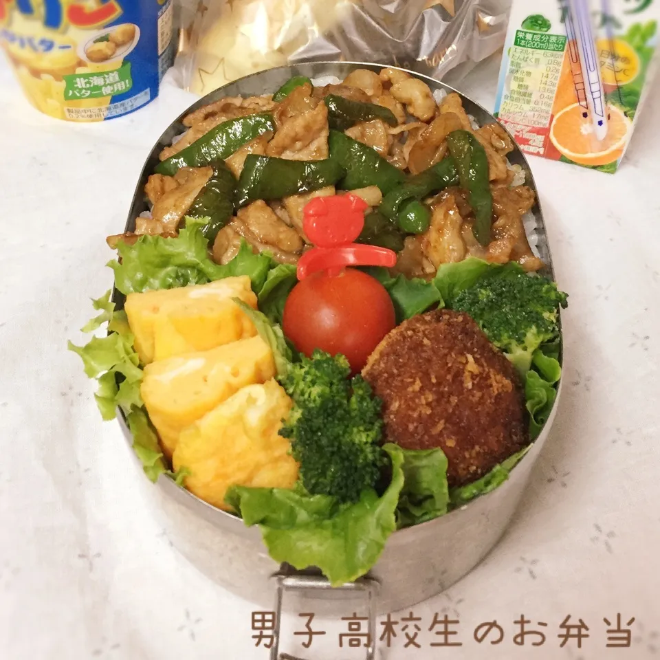 Snapdishの料理写真:高1男子のお弁当 焼肉|チャコさん